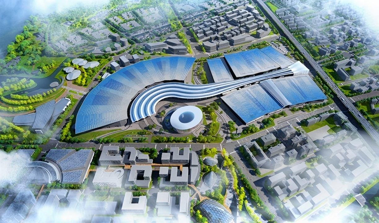 杭州大会展中心——120000㎡PVDF 固体氟碳涂料蓝色系喷涂的铝单板